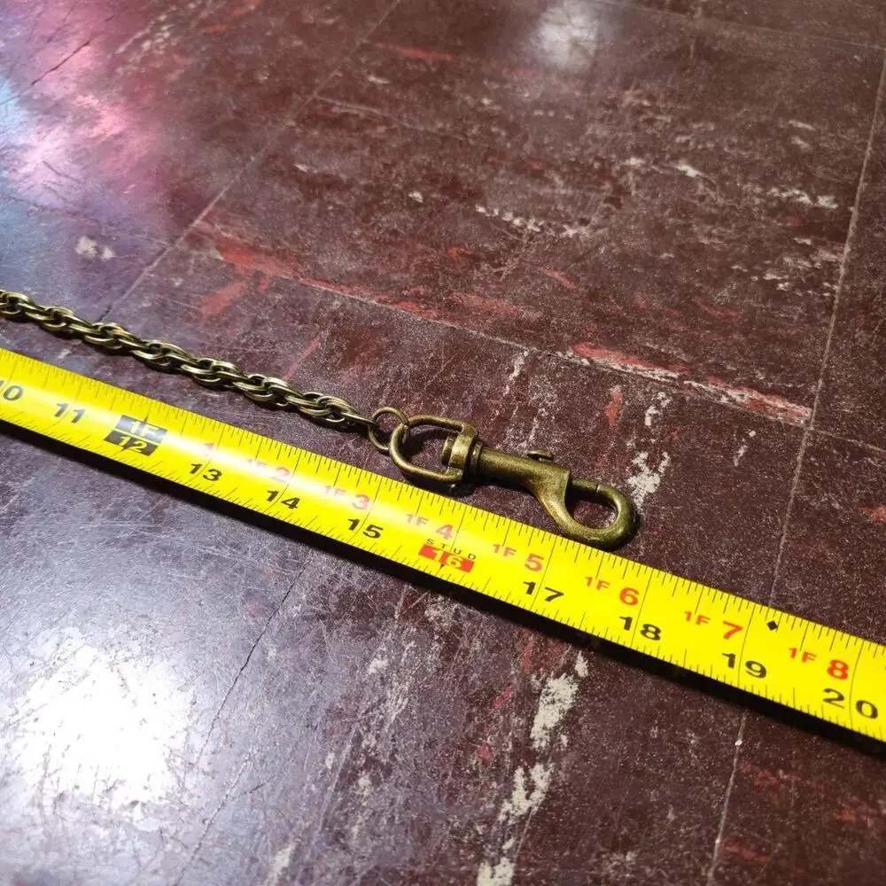 Wallet Chain y2k Rope Link Biker Antique Brass